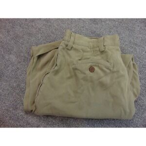 Tommy Bahama Pants Mens 36x27 Silk Tan Pleated Front Chino Khaki Casual